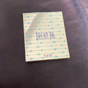 Tarte Dream Big eyeshadow palette. Good mix of neutral any day colors.